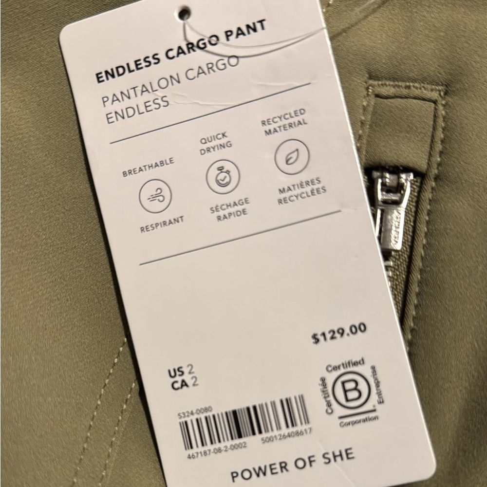 Athleta Endless Cargo Pant // Olive Branch - Picture 8 of 10